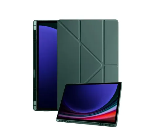 Samsung Galaxy X730 Tab S11 Kalemlikli Mars Tablet Kılıfı - Koyu Yeşil