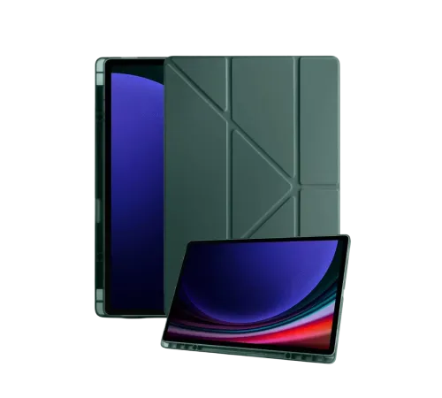 Samsung Galaxy X730 Tab S11 Kalemlikli Mars Tablet Kılıfı - Koyu Yeşil