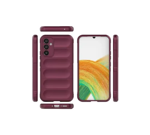 Samsung Galaxy A15 4G Kılıf Optimum Silikon - Bordo