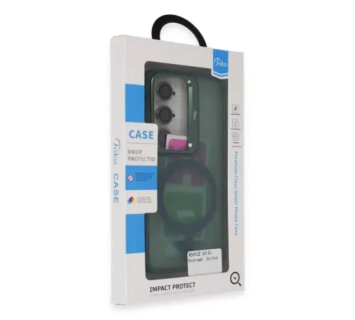 Samsung Galaxy S24 Flet Lens Magsafe Kapak - Koyu Yeşil