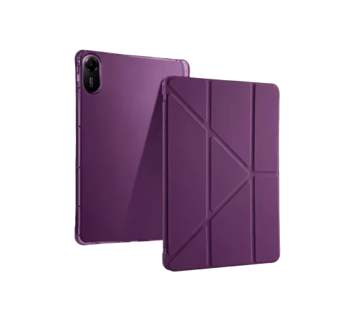 Xiaomi Redmi Pad 2 Kalemlikli Mars Tablet Kılıfı - Mürdüm