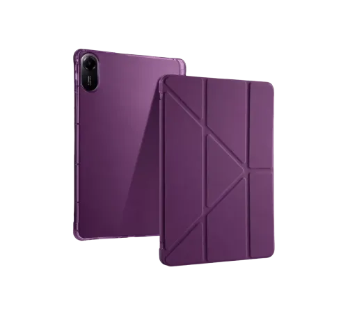 Xiaomi Redmi Pad 2 Kalemlikli Mars Tablet Kılıfı - Mürdüm