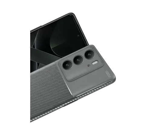 Realme C75 4G Auto Focus Karbon Kapak - Gri