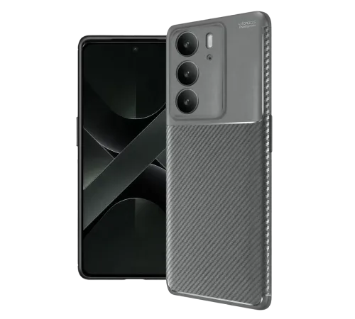 Realme C75 4G Auto Focus Karbon Kapak - Gri