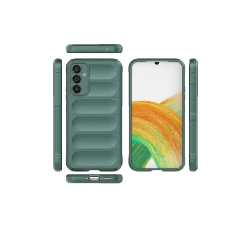 Samsung Galaxy A15 4G Kılıf Optimum Silikon - Koyu Yeşil
