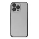 iPhone 15 Pro Metal Bumper Mat Kapak - Siyah