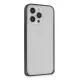 iPhone 15 Pro Max Metal Bumper Mat Kapak - Siyah