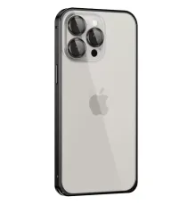iPhone 15 Pro Max Metal Bumper Mat Kapak - Siyah