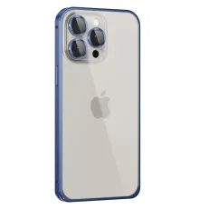 iPhone 15 Pro Max Metal Bumper Mat Kapak - Lacivert