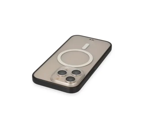Apple iPhone 14 Pro Kılıf Grand Magneticsafe Kapak - Siyah