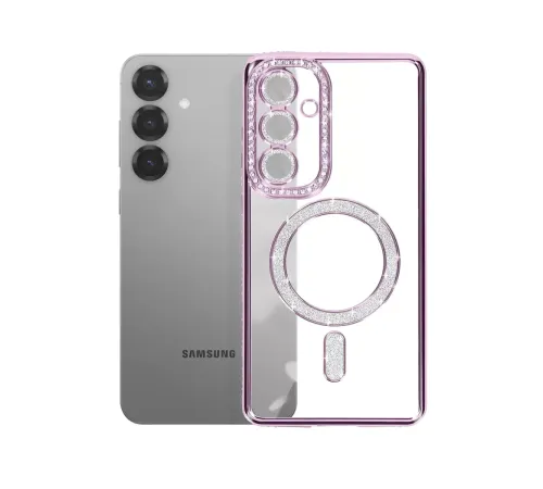 Samsung Galaxy A37 5G Joke Simli Magneticsafe Kılıf - Derin Mor