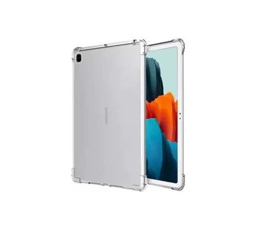 Samsung Galaxy P610 Tab S6 Lite 10.4 Kılıf Anti Shock Tablet Silikon - Şeffaf