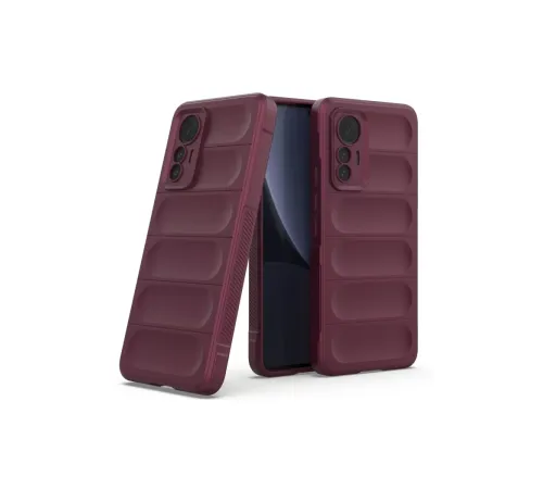 Xiaomi Mi 12 Lite Kılıf Optimum Silikon - Bordo