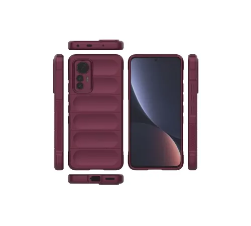 Xiaomi Mi 12 Lite Kılıf Optimum Silikon - Bordo