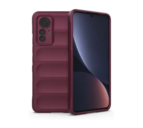 Xiaomi Mi 12 Lite Kılıf Optimum Silikon - Bordo