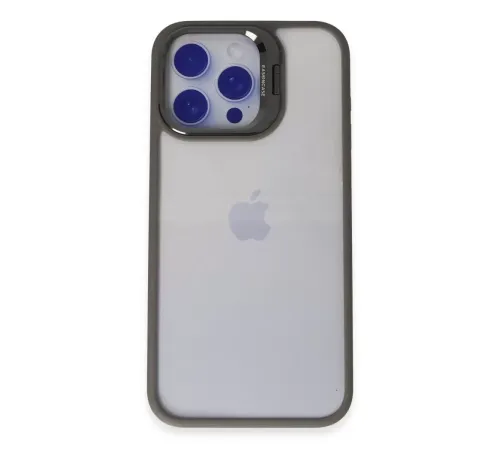 iPhone 15 Pro Max Kılıf Roblox Lens Standlı Kapak - Titan Gri