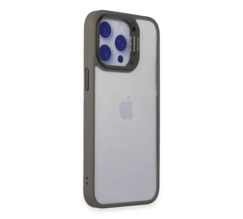iPhone 15 Pro Max Kılıf Roblox Lens Standlı Kapak - Titan Gri