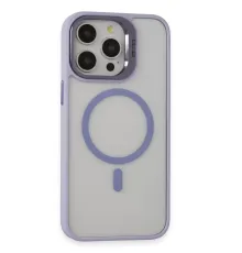 iPhone 15 Pro Kılıf Roblox Lens Magsafe Standlı Kapak - Lila
