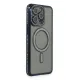 Apple iPhone 15 Pro Max Kılıf Joke Simli Magneticsafe Kılıf - Lacivert