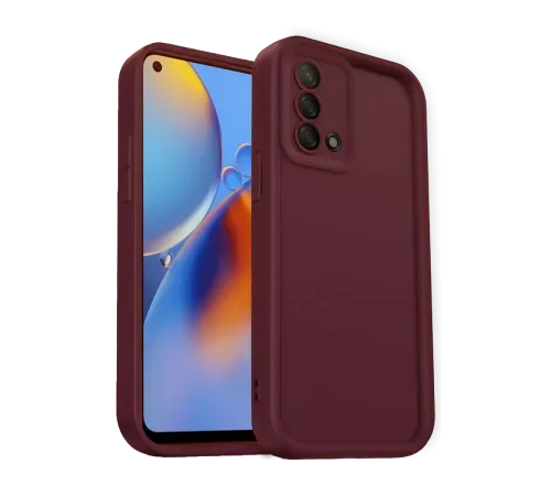 A74 4G Kılıf Viera Silikon - Bordo