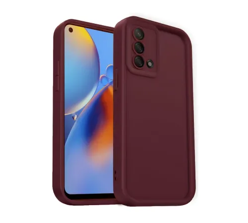 A74 4G Kılıf Viera Silikon - Bordo