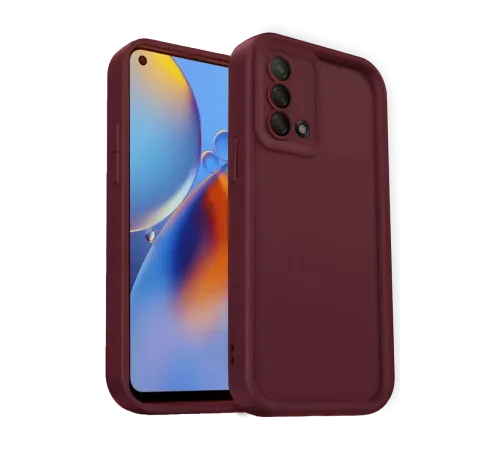 A74 4G Kılıf Viera Silikon - Bordo