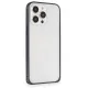 iPhone 15 Pro Max Kılıf Metal Bumper Magneticsafe Kapak - Lacivert