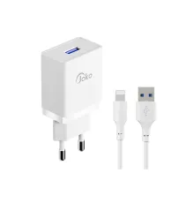 JK77 12W + PX17 1M 2.4A Usb to Lightning Kablolu PD Şarj Cihazı