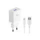 JK77 12W + PX17 1M 2.4A Usb to Lightning Kablolu PD Şarj Cihazı