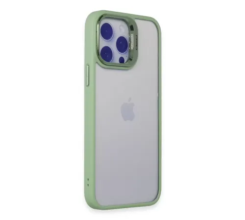 iPhone 14 Pro Kılıf Roblox Lens Standlı Kapak - Yeşil