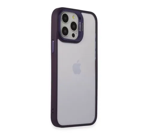 iPhone 14 Pro Kılıf Roblox Lens Standlı Kapak - Mor