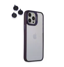 iPhone 14 Pro Kılıf Roblox Lens Standlı Kapak - Mor