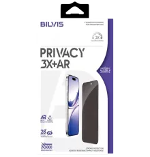 Apple iPhone 17 Pro Max Bilvis 3X AR Hayalet Cam Ekran Koruyucu - Siyah