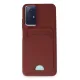 Xiaomi Redmi Note 12S Kılıf Kelvin Kartvizitli Silikon - Bordo