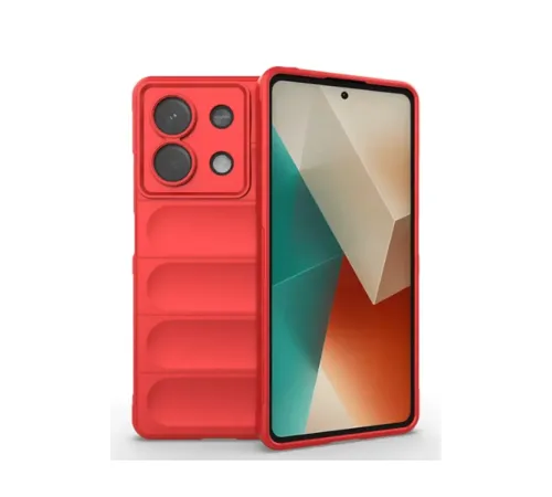 Xiaomi Poco X6 Kılıf Optimum Silikon - Kırmızı