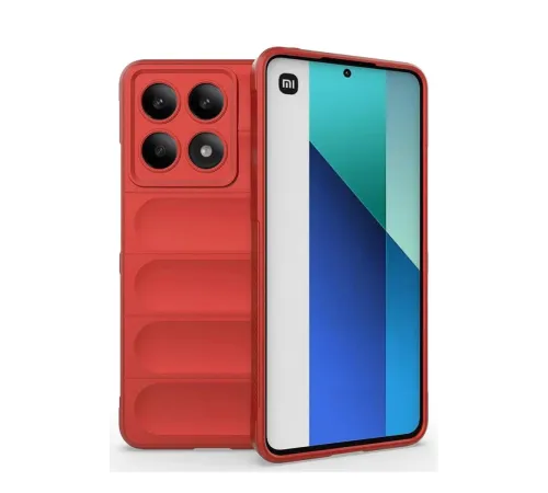Xiaomi Poco X6 Pro Kılıf Optimum Silikon - Kırmızı