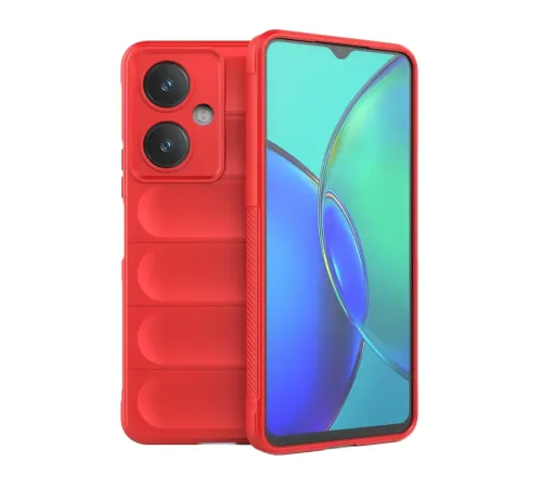 Vivo Y27 Kılıf Optimum Silikon - Kırmızı