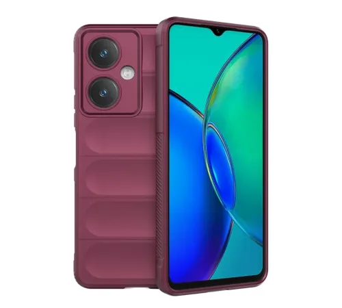 Vivo Y27 Kılıf Optimum Silikon - Bordo
