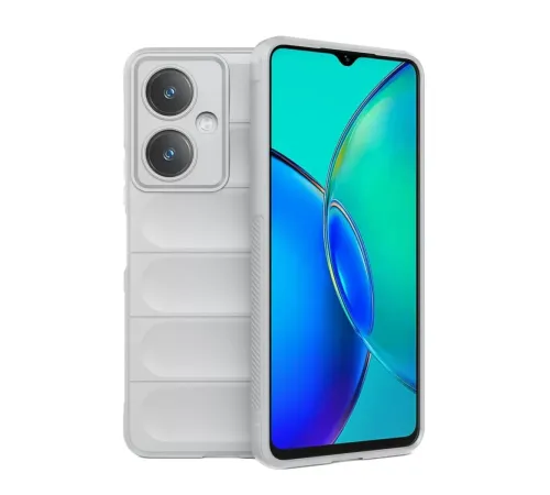 Vivo Y27 Kılıf Optimum Silikon - Krem
