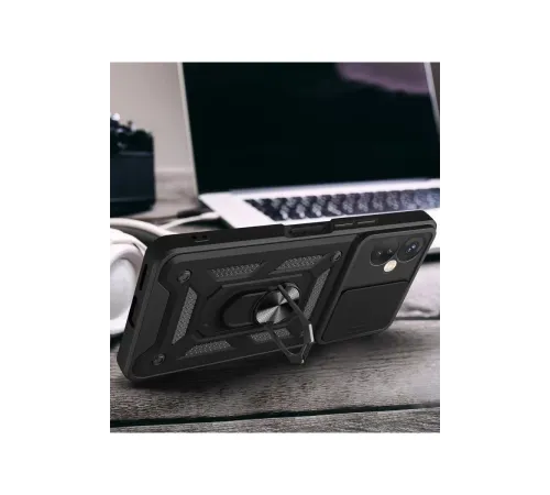 İnfinix Hot 30 4G Kılıf Pars Lens Yüzüklü Silikon - Gold