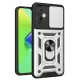 İnfinix Hot 30 4G Kılıf Pars Lens Yüzüklü Silikon - Gümüş
