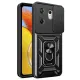 İnfinix Zero 30 4G Kılıf Pars Lens Yüzüklü Silikon - Siyah