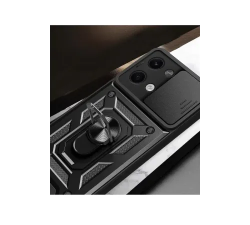 Xiaomi Poco X6 Kılıf Pars Lens Yüzüklü Silikon - Gold