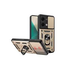 Xiaomi Poco X6 Kılıf Pars Lens Yüzüklü Silikon - Gold