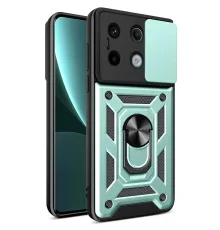 Xiaomi Poco X6 Pro Kılıf Pars Lens Yüzüklü Silikon - Yeşil