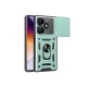 Xiaomi Redmi 13 4G Kılıf Pars Lens Yüzüklü Silikon - Yeşil