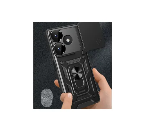 Xiaomi Redmi 13 4G Kılıf Pars Lens Yüzüklü Silikon - Gümüş