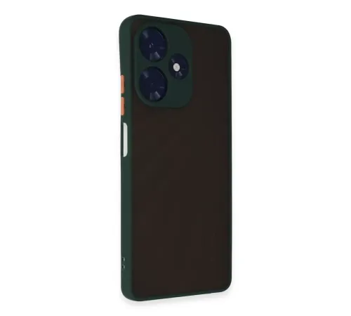 İnfinix Hot 30 4G Kılıf Montreal Silikon Kapak - Yeşil