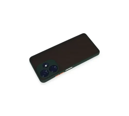 İnfinix Hot 30 4G Kılıf Montreal Silikon Kapak - Yeşil