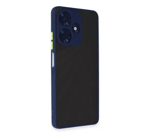 İnfinix Hot 30 4G Kılıf Montreal Silikon Kapak - Lacivert